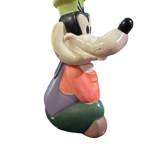 Vintage 90s Disney Goofy Water Drink Bottle Collectible With Straw - Picture 7 of 8